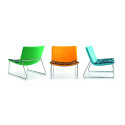 Ripple Chair - Chrome Sled Design with Optional Two-Tone Upholstery