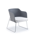 Blossom Chair - Stylish Polypropylene Chair with Upholstered Seat