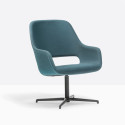 PD1 Babila 2789 Lounge Chair – Italian Upholstered Armchair with Skid Frame
