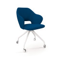 James Castor Lounge Chair with Pyramid Base and Castors | Nutrend