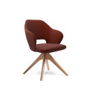 James Lounge Chair with Pyramid Oak Legs | Nutrend