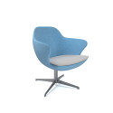 Seville Star Lounge Chair with Chrome 4-Star Base | Nutrend