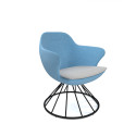 Seville Spiral Reception Chair with Metal Spiral Base | Nutrend