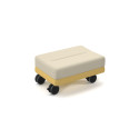 Coequal Mobile Ottoman | Modern Soft Seating with Castors | Nutrend