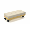 Coequal Mobile Ottoman | Modern Soft Seating with Castors | Nutrend