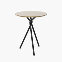Herghal Table | Stylish Side Table with Unique Metal Frame