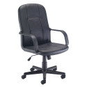 Cadett Chair | Executive Leather Chair with Chrome Frame