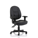 DY4 Harrier Chair – Black Fabric, Height-Adjustable with Arms