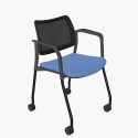 Sleek CL Chair - Classic Breakout Chair with 4-Leg Castor Frame
