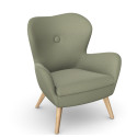 iD Carmine Chair W – Sculpted Wooden Leg Lounge Chair | Nutrend