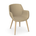 iD Evangeline Chair W – Sculpted Wooden Leg Chair | Nutrend