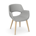 iD Evangeline Chair W – Sculpted Wooden Leg Chair | Nutrend