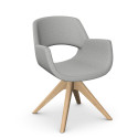iD Evangeline Chair W – Sculpted Wooden Leg Chair | Nutrend