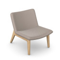 iD Quartz Chair W – Medium-Back Lounge Chair with Wooden Legs | Nutrend
