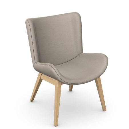 iD Virago Chair W - Distinctive High-Back Wooden Reception Chair | Nutrend