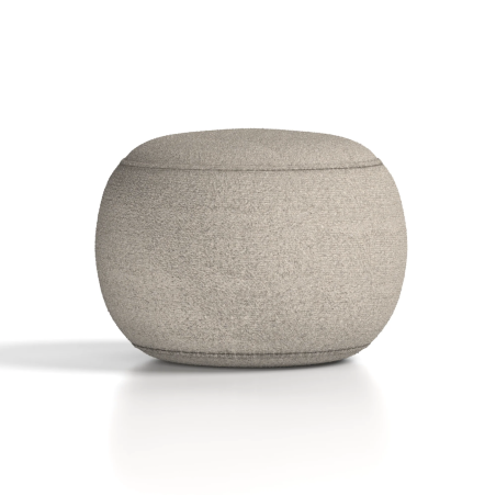 Phyllis Footstool - Luxurious Cream Bouclé Elegance