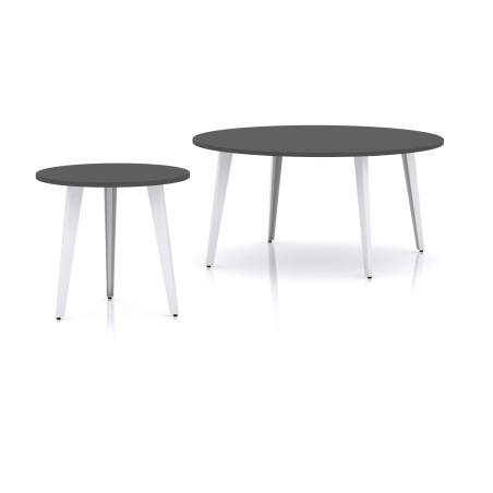 iD Six Circular Table - Round Metal Meeting Table | Nutrend