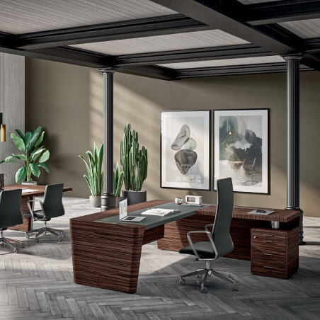 Q10 Executive Desk with Return | NuTrend