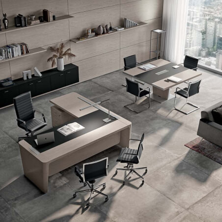 Q10 Executive Desk with Return | NuTrend