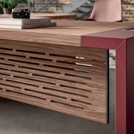 Q10 Evo Executive Desk w/Return - Modern Luxury | NuTrend