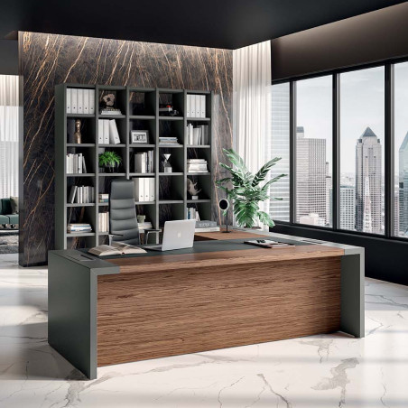 Q10 Evo Executive Desk w/Return - Modern Luxury | NuTrend