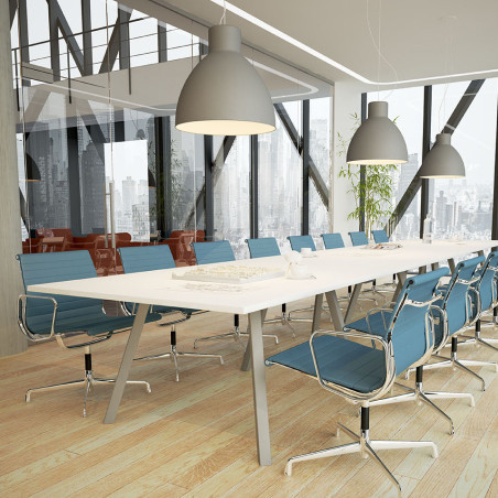 G5 Divine-S Boardroom Table - 25mm Top, Solid Steel Legs | Nutrend