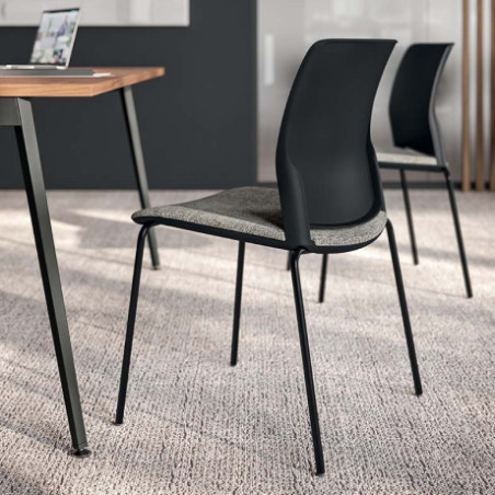 Q1 Cere Chair - Polypropylene Chair with Powder-Coated Base