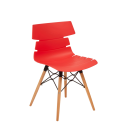 AS8 Finesse Wood - Stylish Chair with Wooden 4-Leg Frame