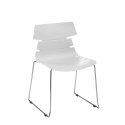 AS8 Finesse Skid - Modern Chair with Chrome Skid Frame