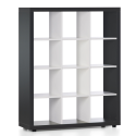 Sedus Grand Slam Room Divider - Storage Unit with 6, 9, or 12 Wood Shelves