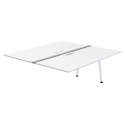 Sedus Attention A-Frame Addon Desk - Back-to-Back Rectangular Tops with A-Frame Legs