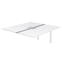 Sedus Attention Goalpost Addon Desk - Back-to-Back Rectangular Tops with Black or White Legs