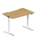 TEK Sit Stand Single Desk – Height Adjustable 650-1250mm | Nutrend