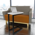 Shield Laptop Table - Shield-Shaped Top with Cantilever Legs